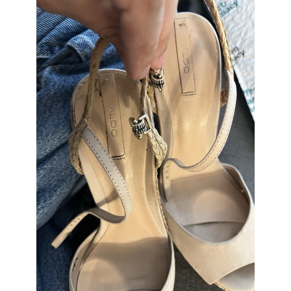Aldo Wedge Sandals Size 8 - Picture 2 of 8